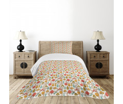 Abstract Trees and Roads Bedspread Set