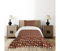 Delicious Scoops on Cones Bedspread Set