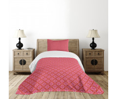 Retro Abstract Flower Bedspread Set