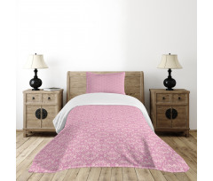 Abstract Curvy Romantic Bedspread Set