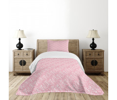 Simplistic Floral Art Bedspread Set