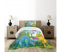 Dinosaurs in the Jungle Bedspread Set