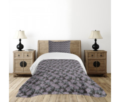 Hydrangea Bouquets Leaves Bedspread Set