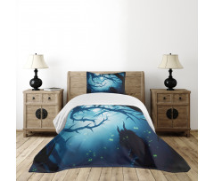 Night Forest Halloween Bedspread Set