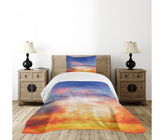 Sunset Cloudscape Sky Bedspread Set