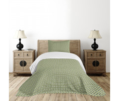 Symmetric Mini Rectangles Bedspread Set