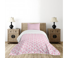 Hearts Dandelions Bedspread Set