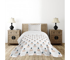 Organic Tropical Fruits Bedspread Set