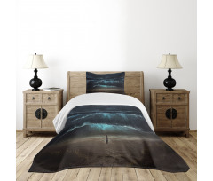 Gothic Wave Alone Woman Bedspread Set