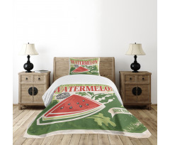 Old Faded Funny Graphic Bedspread Set