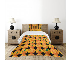 Tangerine Tones Citrus Art Bedspread Set