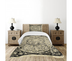 Map Bedspread Set