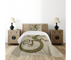 Lizard Pattern Bedspread Set