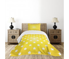 Vibrant Stars Fun Retro Bedspread Set