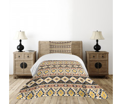 Mexican Lines and Triangles Bedspread Set