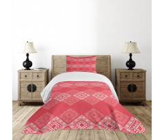 Square and Triangle Forms Bedspread Set