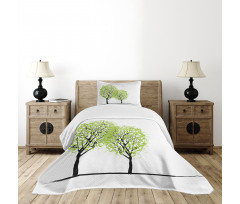 Warm Season Tree Bedspread Set