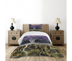 Forest Nature Trees Bedspread Set