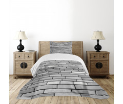 Brick Wall English Style Bedspread Set