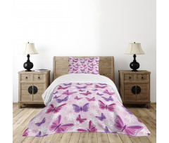Butterflies Fairy Colors Bedspread Set