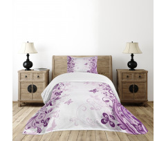 Swirling Flowers Wild Bedspread Set