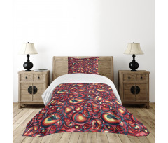 Modern Paisley Bedspread Set