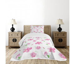 Floral Patterns Country Bedspread Set