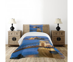 River of Budapest Bridge Bedspread Set