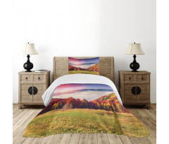Fall Morning Mountain Bedspread Set