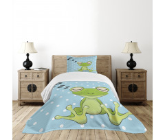 Frog Prince Polka Dots Bedspread Set