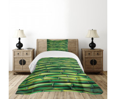 Tree Stems Spa Bedspread Set