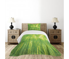 Exotic Wildlife Plants Bedspread Set