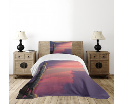 Magical Sunset Scene Bedspread Set