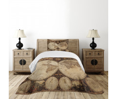 Historic Old Atlas Bedspread Set