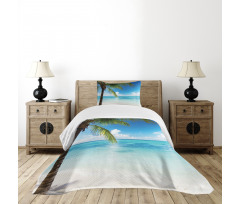 Exotic Beach Shoreline Bedspread Set