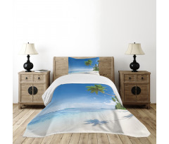 Ocean Summer Palms Bedspread Set