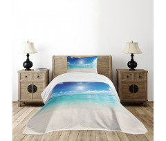 Sky and Tropical Sea Bedspread Set