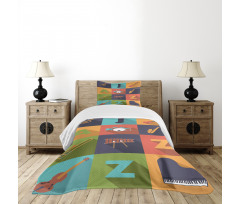 Jazz Equipment Music Bedspread Set