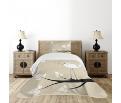 2 Birds on a Branch Bedspread Set