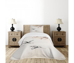 Cherry Trees in Spring Bedspread Set