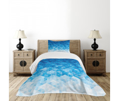 Mosaic Triangle Graphic Bedspread Set