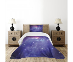 Milky Way Galaxy Stars Bedspread Set