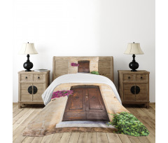 Rusty Wood Door Italian Bedspread Set