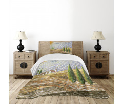 Rural Fields Europe Bedspread Set