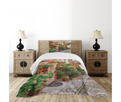 Small Medieval Town Bedspread Set