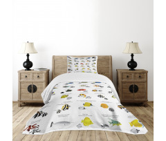 Underwater Aquatic Species Bedspread Set