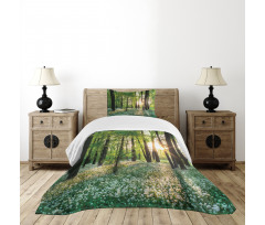 Sunny Forest Blossoms Bedspread Set