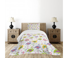 Retro Colorful Pattern Bedspread Set