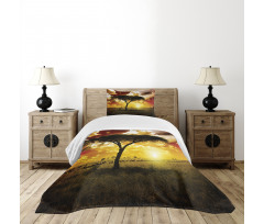 Sunset in Safari Animal Bedspread Set