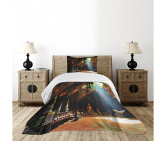 Tham Khao Luang Cave Bedspread Set